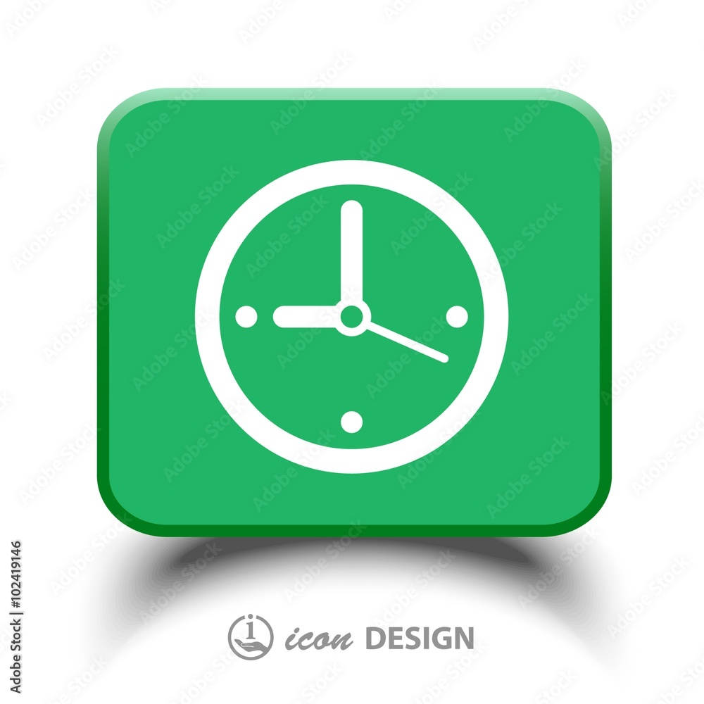 Pictograph of clock Pictograph of clock