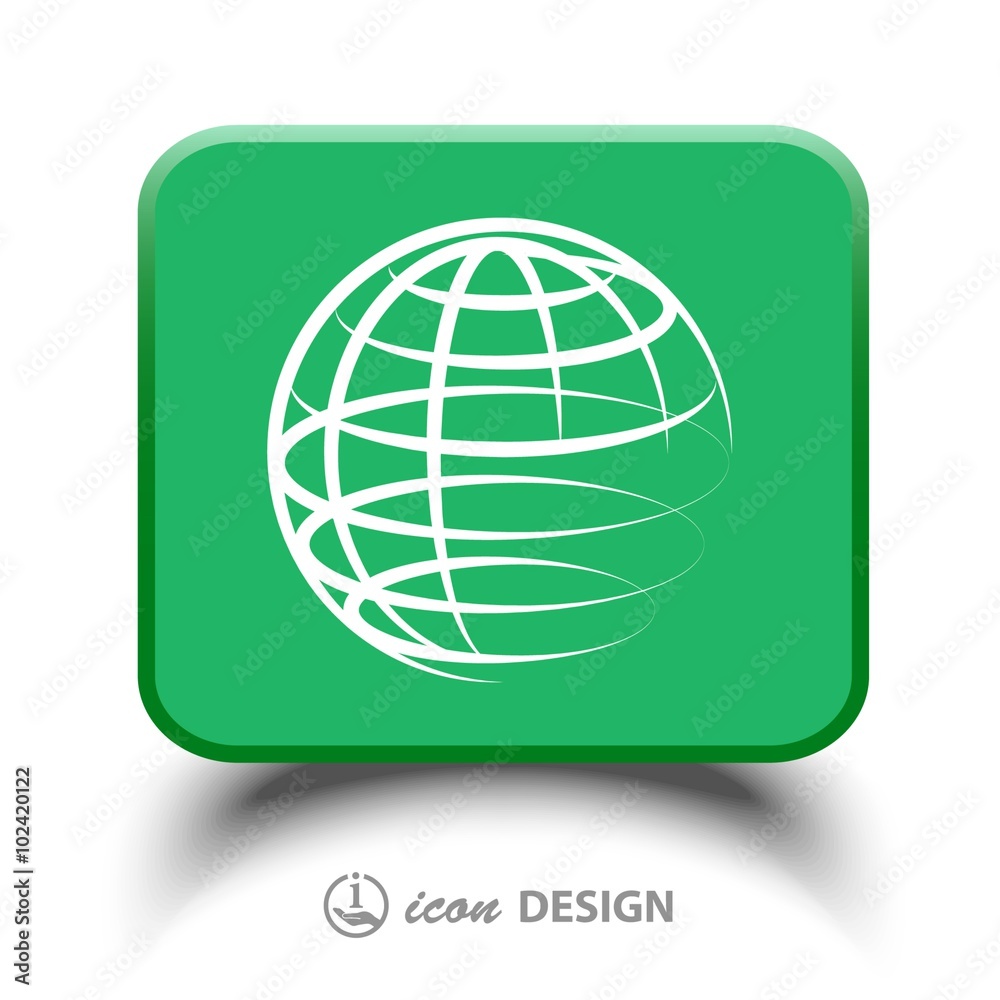 Pictograph of globe Pictograph of globe