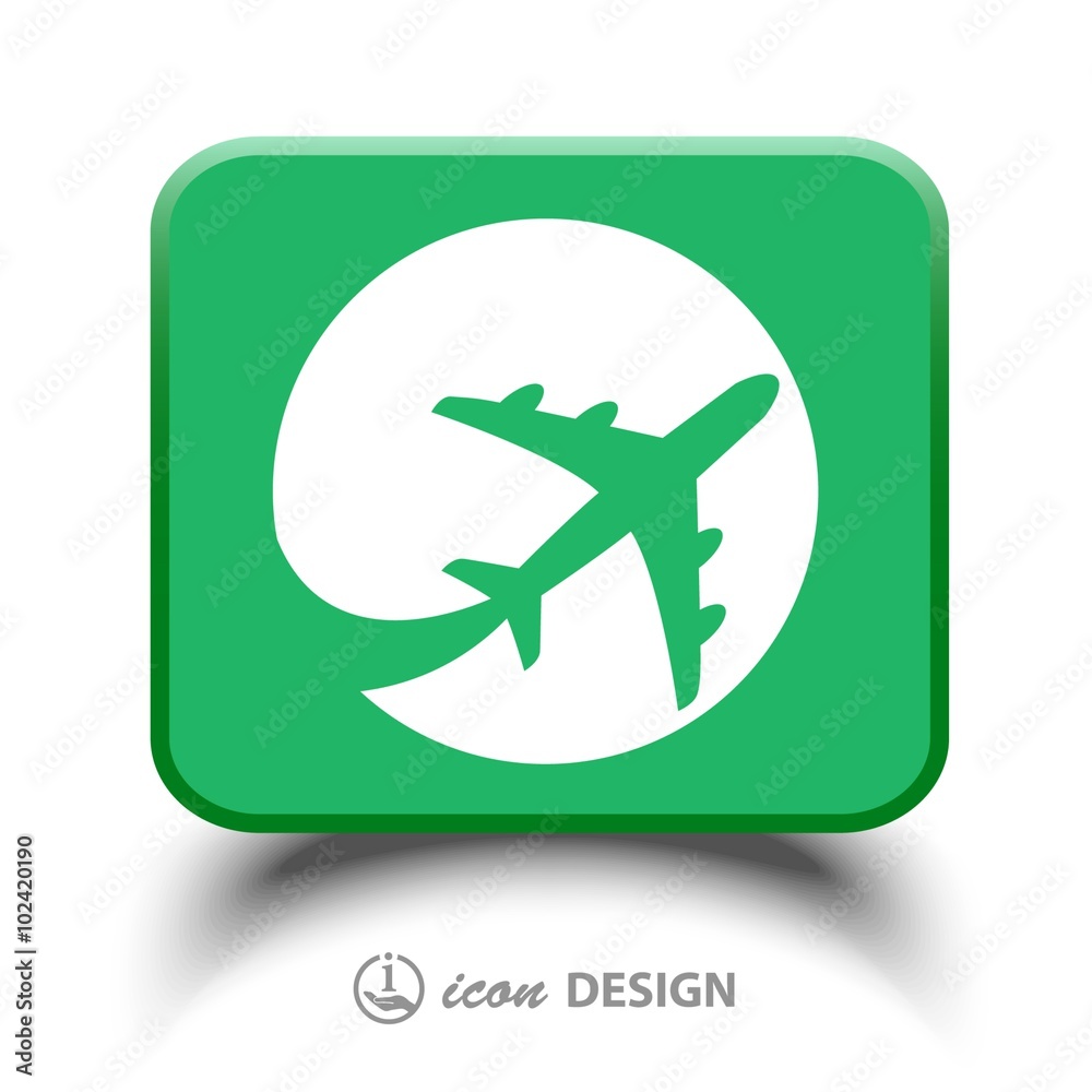 Pictograph of airplane Pictograph of airplane