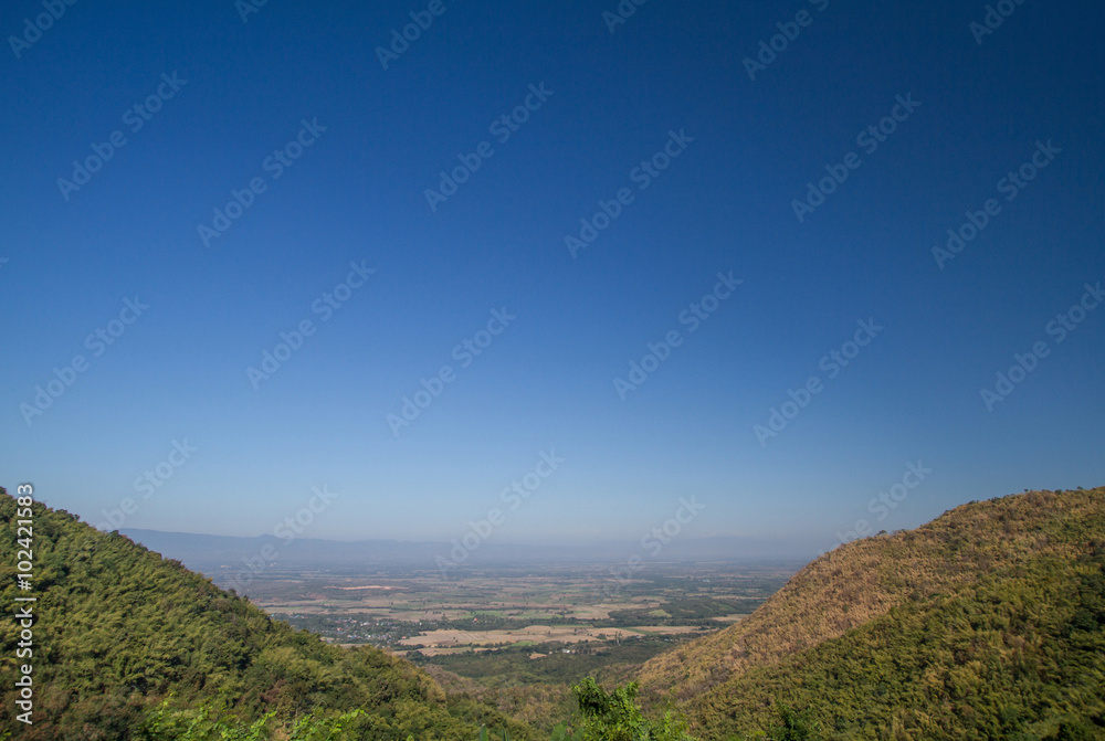 Mountain on a sky background Mountain on a sky background