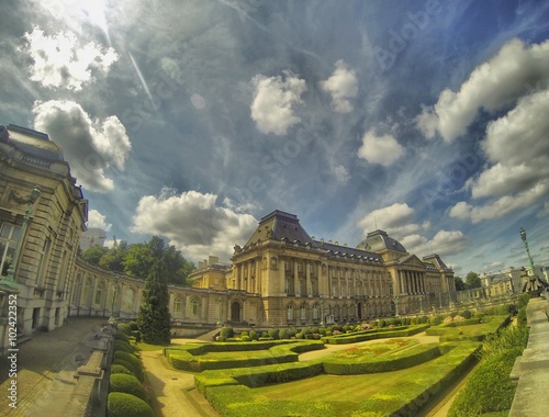 view of the royal palace of Belgium