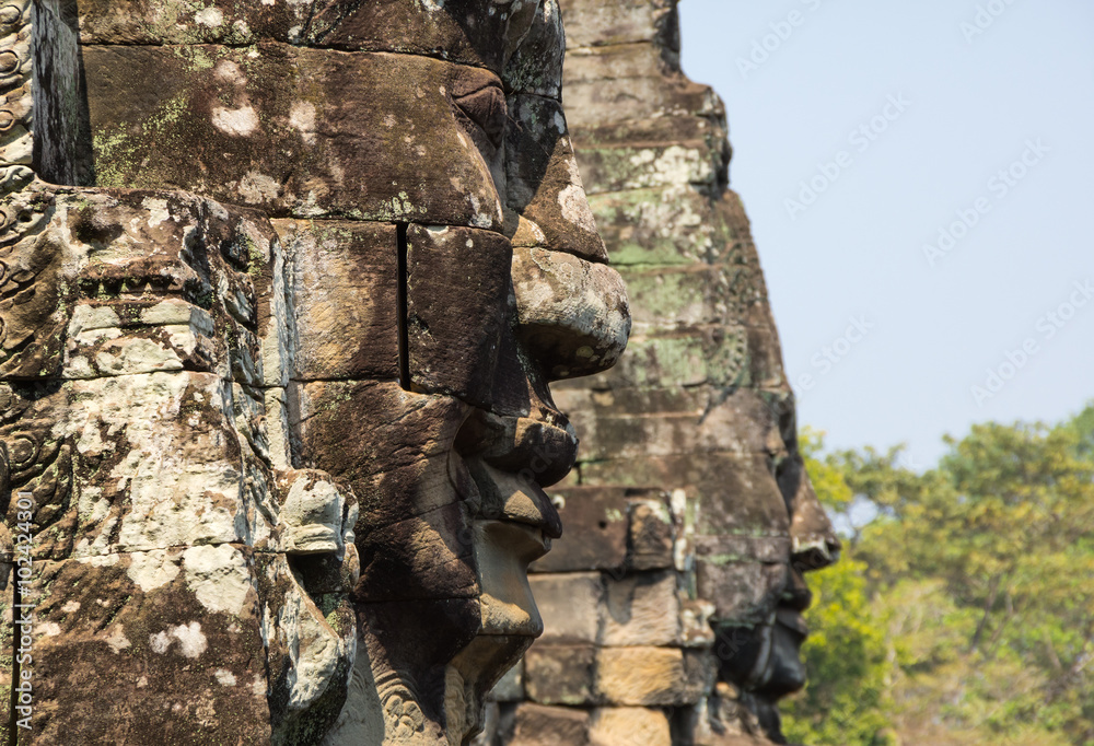 Buddha faces of Bayon temple