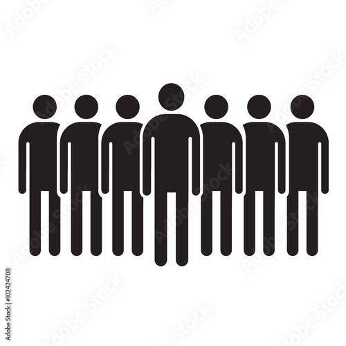 Population People Icon Illustration design