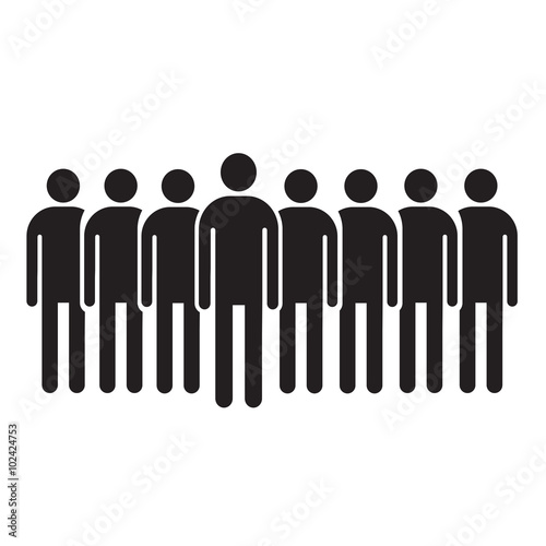 Population People Icon Illustration design