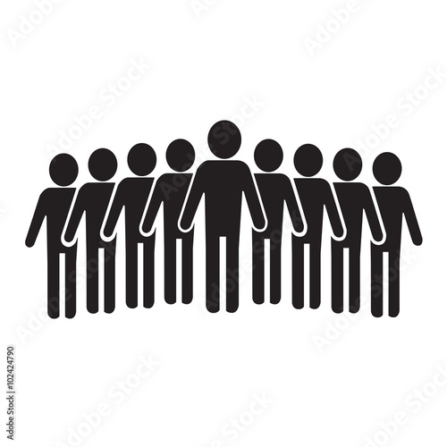 Population People Icon Illustration design