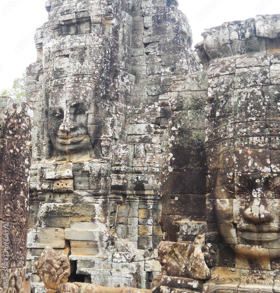 Stone  faces of Bayon Temple

