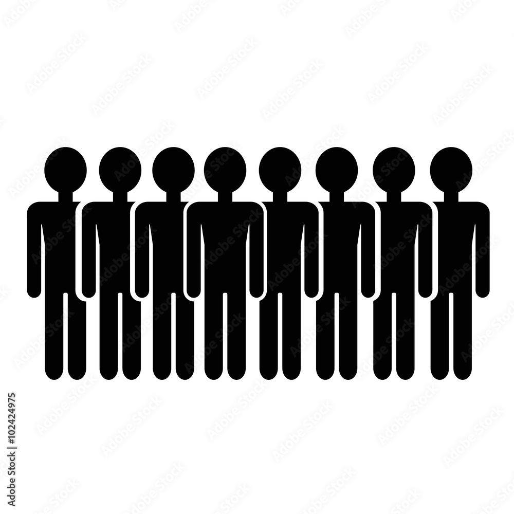 Population People Icon Illustration design Population People Icon Illustration design