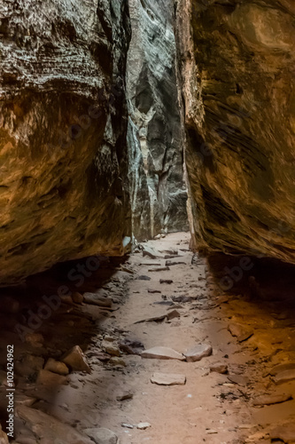 Exploring a Slot Canyon