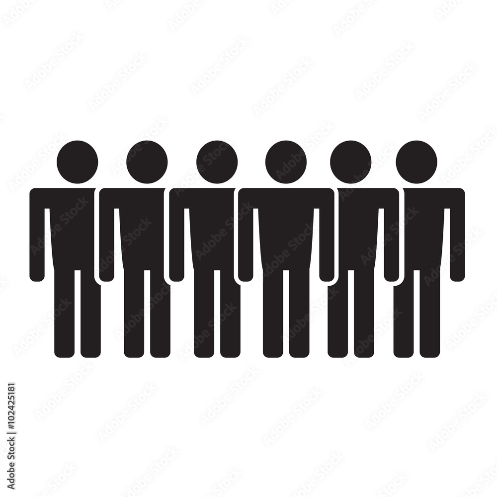 Population People Icon Illustration design Population People Icon Illustration design