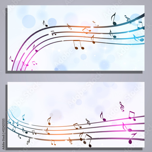 Music Notes Banners