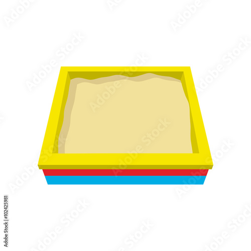Sandbox cartoon icon