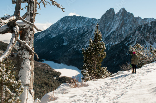 Lago de Sant Maurici y pico de Encantats, Parque Nacional Aigüestortes y Estany de Sant Maurici