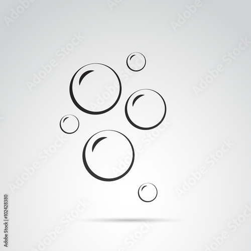 Bubble vector icon.