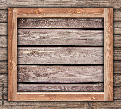 Wooden frame box template. Made with two different types of wood.