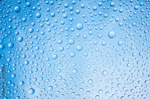 Water drops on glass surface texture.