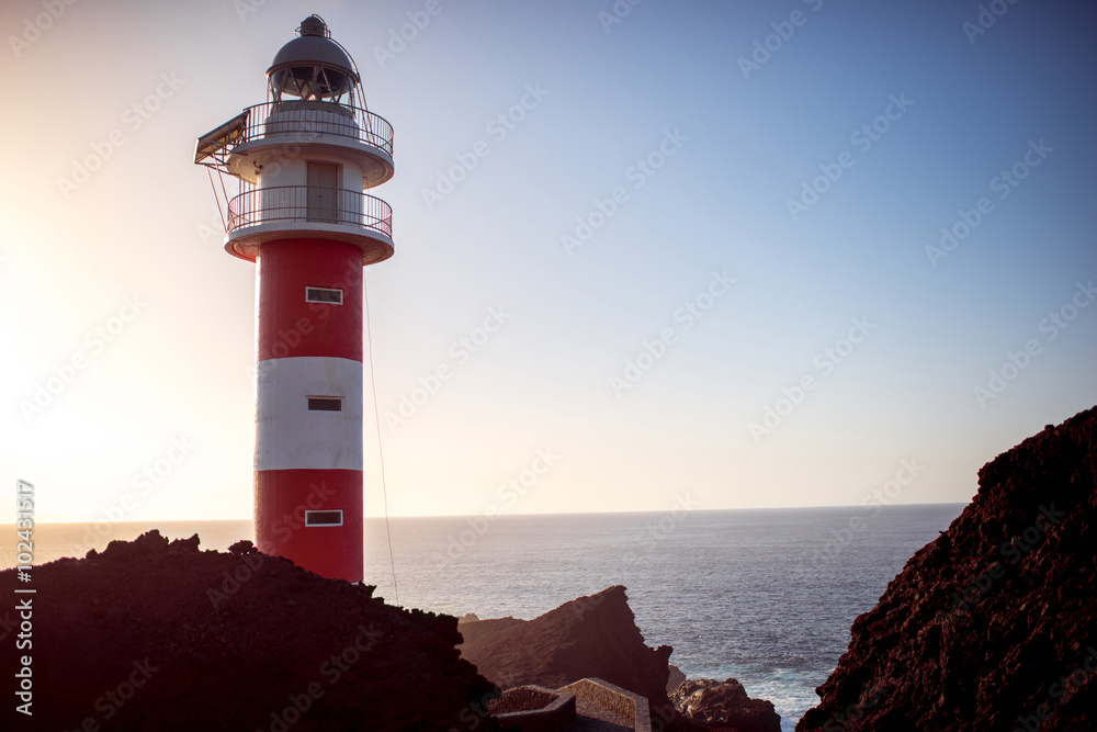 Lighthouse on the cape Teno