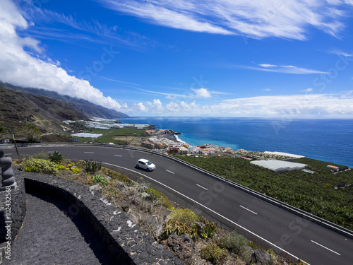 Blick auf die Küste bei Puerto Naos, , La Palma, Kanarische Inseln, Spanien, Europa photo