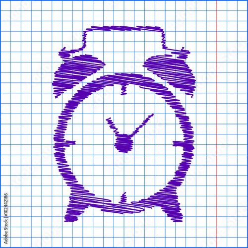 Scribble icon on the school paper
