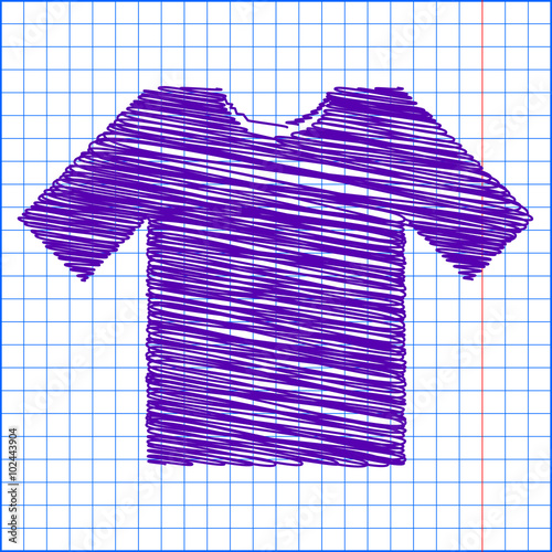 Scribble icon on the school paper