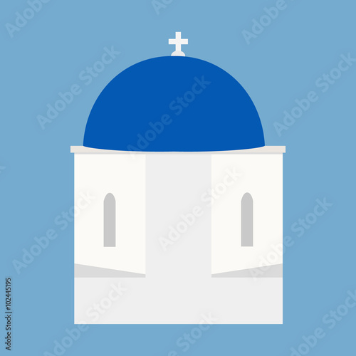 Greek santorini church