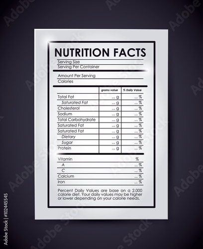nutrition facts design 