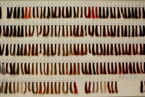 farbpalette, friseur, strähnen