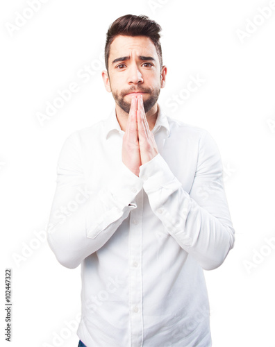 cool man praying