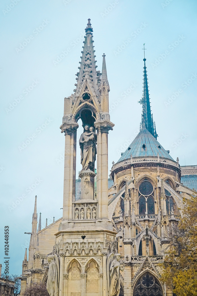 The image of Notre Dame de Paris