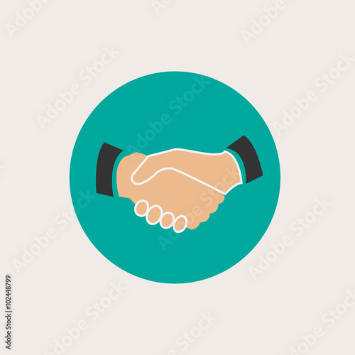 Business contract vector graphics