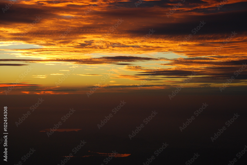 Fototapeta premium Yellow Clouds