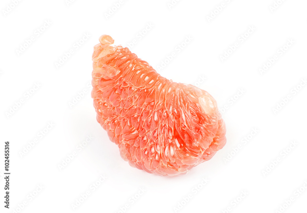 half of grapefruit isolated on white background half of grapefruit isolated on white background