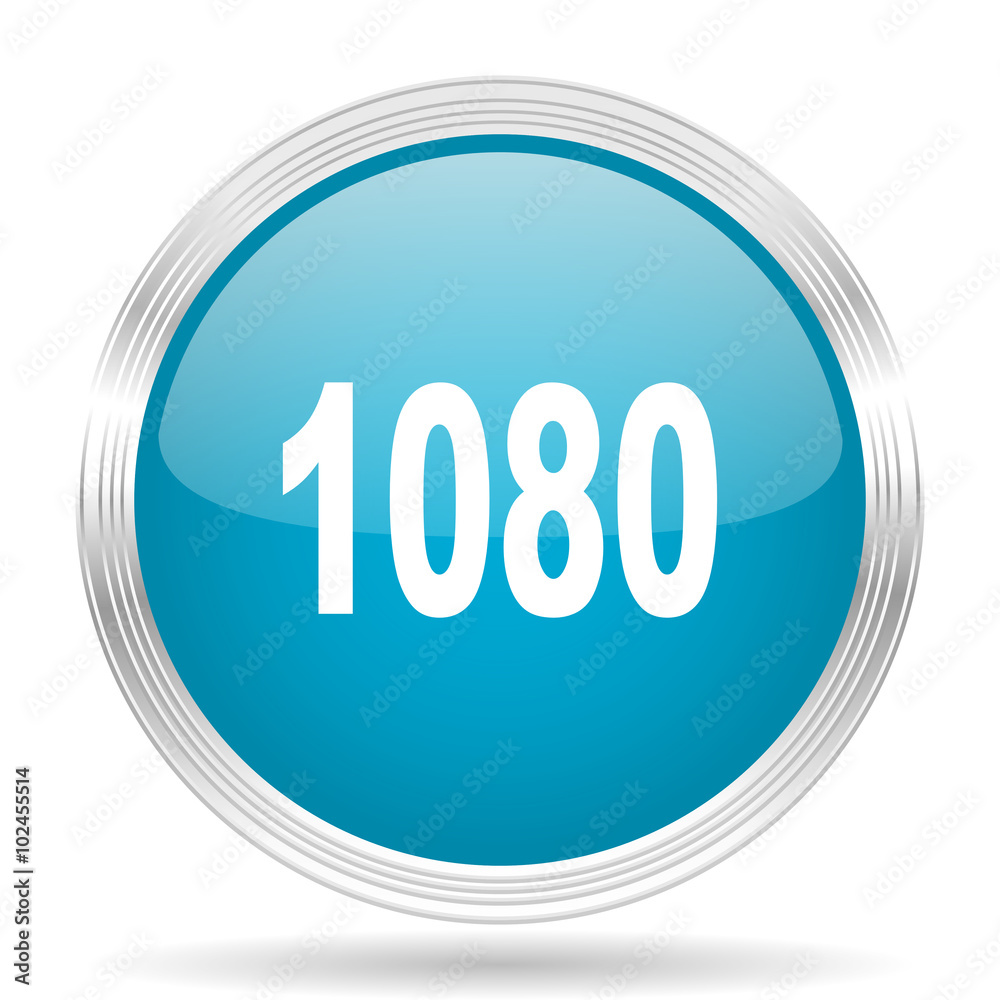 1080 blue glossy metallic circle modern web icon on white background 1080 blue glossy metallic circle modern web icon on white background