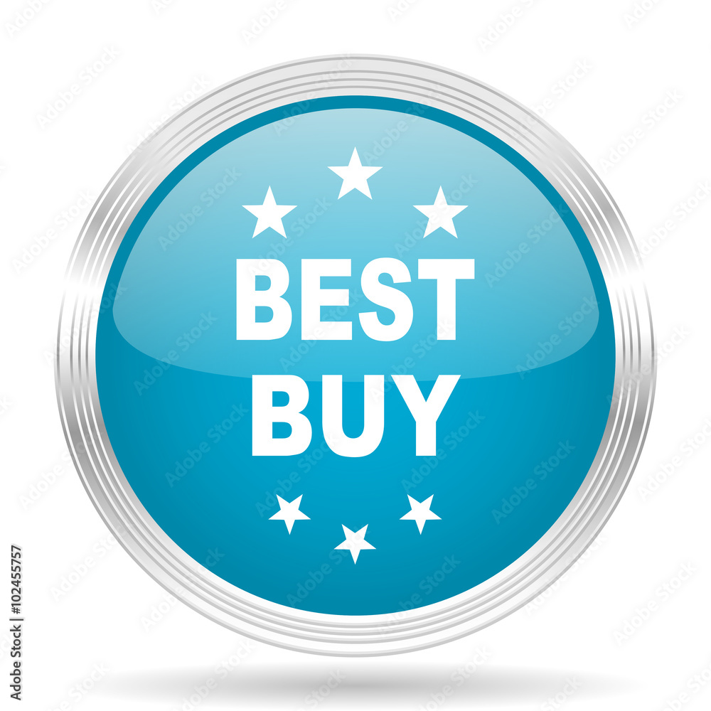 best buy blue glossy metallic circle modern web icon on white background best buy blue glossy metallic circle modern web icon on white background