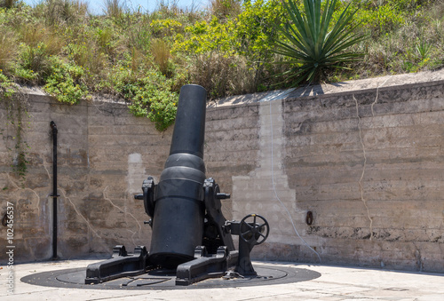 19th Century Mortar at Fort De Soto, Florida, United States