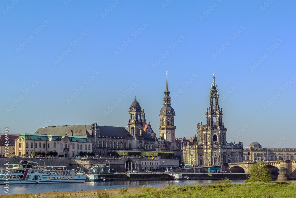 Old town of Dresden,Saxony,Germany