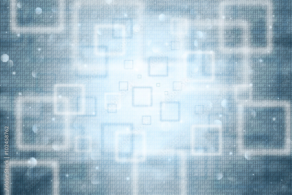 Abstract shiny bokeh blue color binary numbers concept copy space illustration background. Conceptual abstract modern virtual information technology background. Abstract shiny bokeh blue color binary numbers concept copy space illustration background. Conceptual abstract modern virtual information technology background.