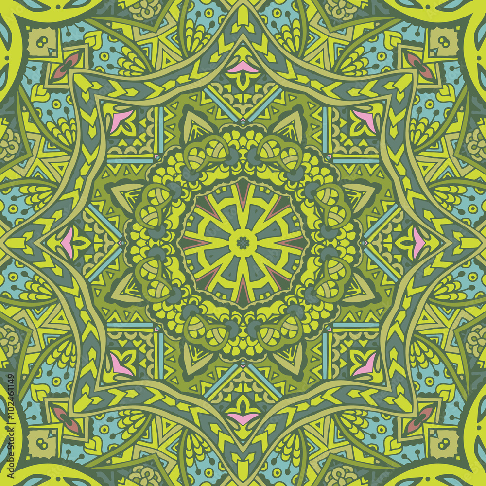 green spring geometric seamless tribal pattern green spring geometric seamless tribal pattern