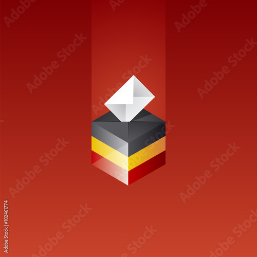 Elections in Belgium red background vector