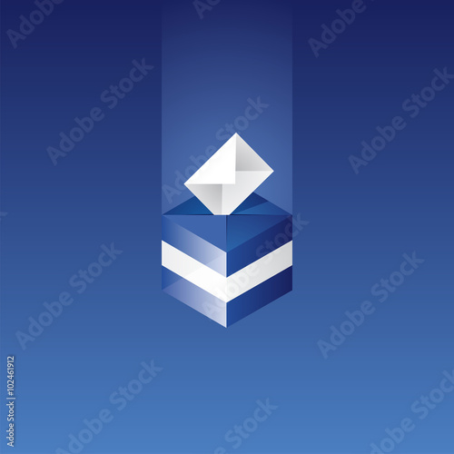 Elections in Greece blue background vector