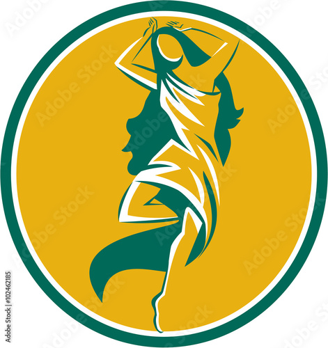 Aphrodite Pirouette Oval Retro