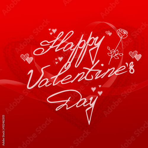 valentines day vintage lettering background photo
