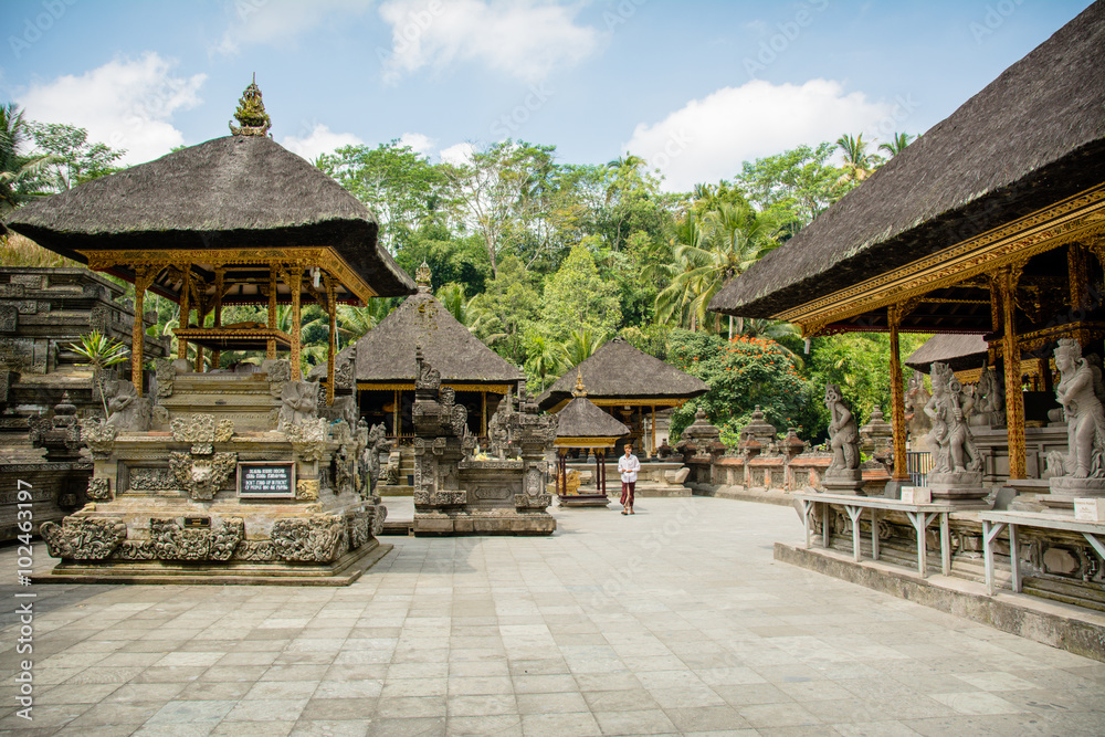 monumentos dentro del templo tirta empul