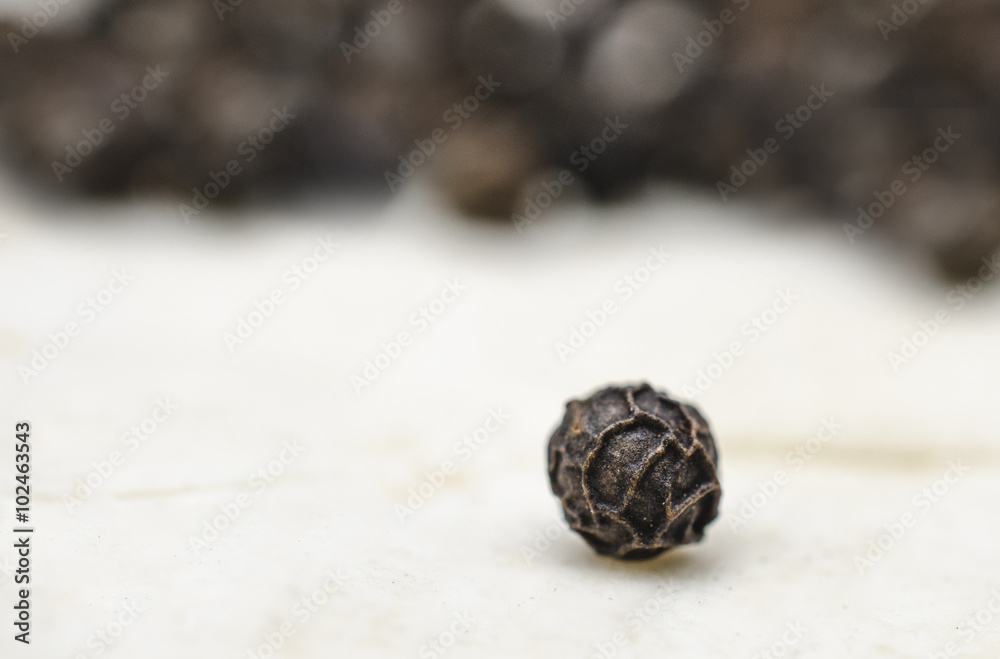 black pepper peas macro