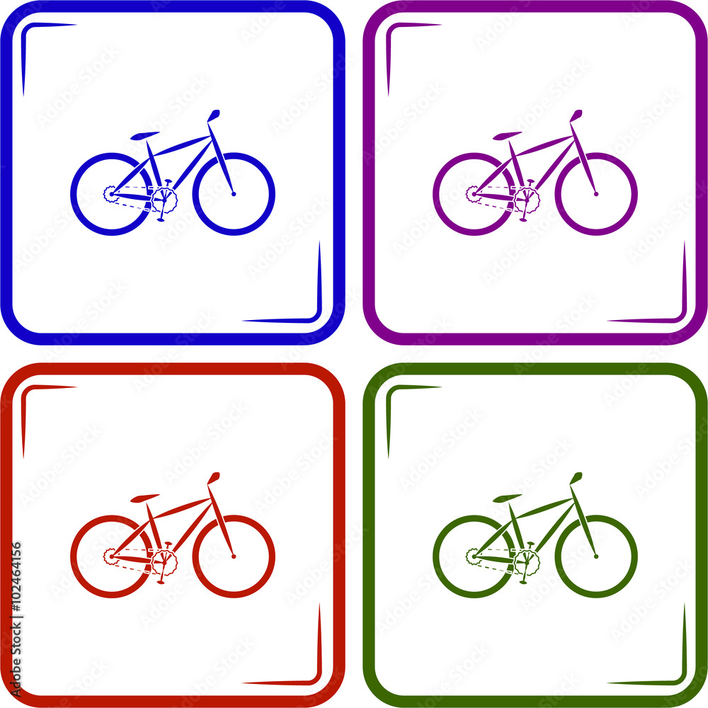 Fototapeta premium Bicycle sport icon