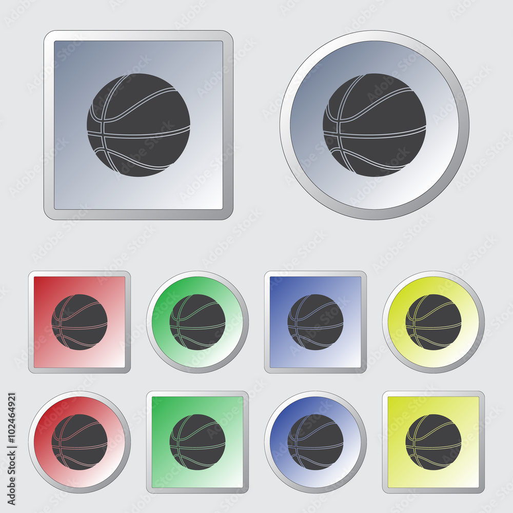 Fototapeta premium Basketball sport icon