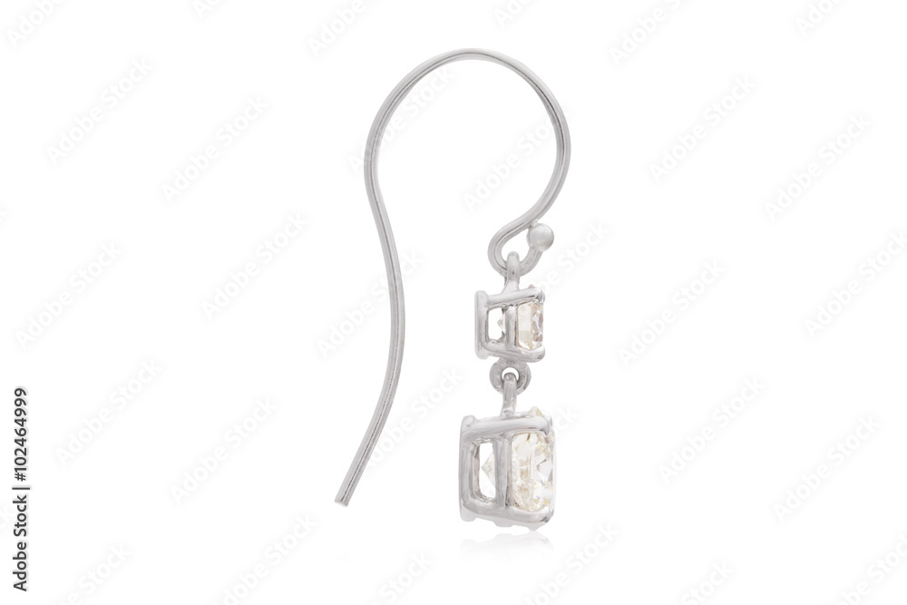 Gorgeous Double Round Diamond Drop Earring Gorgeous Double Round Diamond Drop Earring