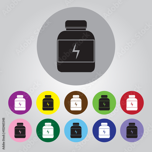 Sports nutrition. sport icon