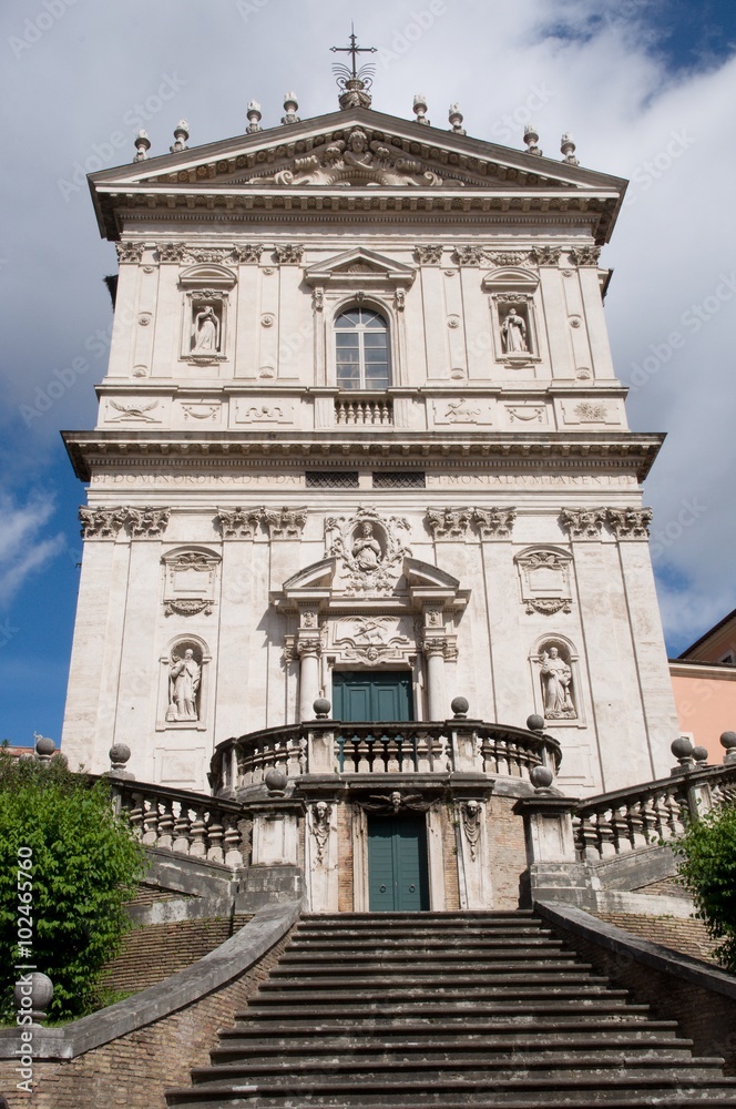 Obraz premium Church Santi Domenico e Sisto in Rome, Italy