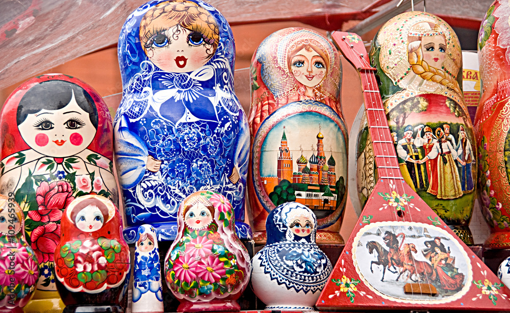 Nesting dolls at the Red Square, Moscow