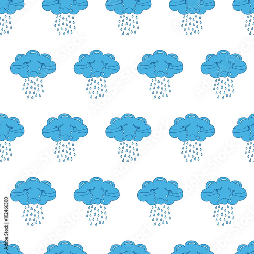 seamless clouds background pattern